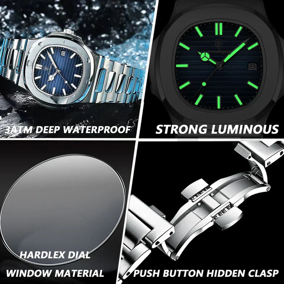 ECLIPSE® Montre minimaliste à quartz de luxe